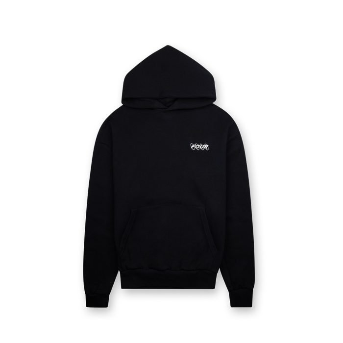 Athletics Embroidered Relaxed Hoodie - Black